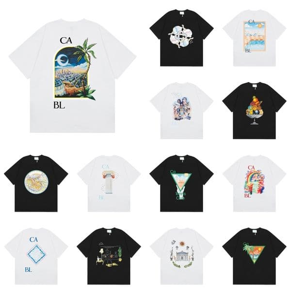 Men's T Shirts Fashion Street Hip-Hop Sports T-Shirts Round Neck Letter Graphic Print Mens Womens Short Sleeve Cotton Breathable Casual