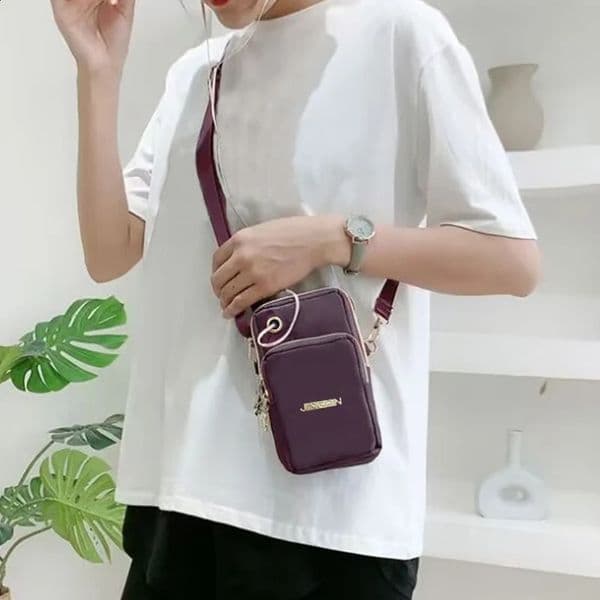 Womens Crossbody Mini Bag Vertical Wrist Wallet Phone Pouch Random Draw Direction Fashionable and Practical Accessory 260323