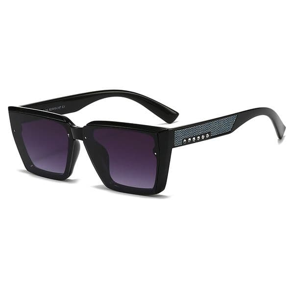 Free shipping Elegant Slimline Designer Sunglass Frames - Perfect Fusion of Elegance & Functionality Long-lasting black plain
