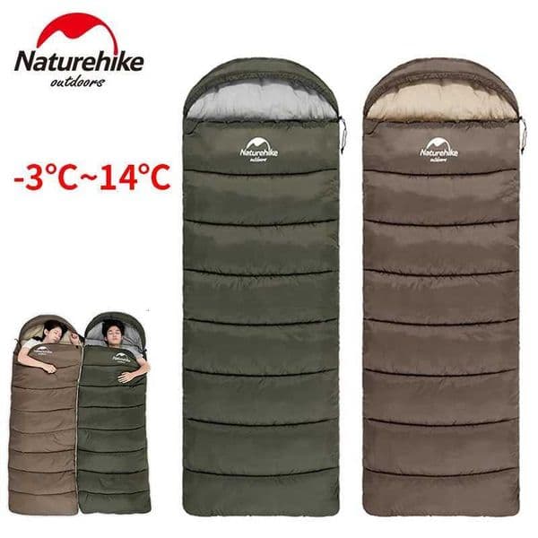 Naturehike Sleeping Bag Hollow Cotton Ultralight Winter for Adult Outdoor Camping Thicken Warm Waterproof Envelope Sleeping Bag H260323