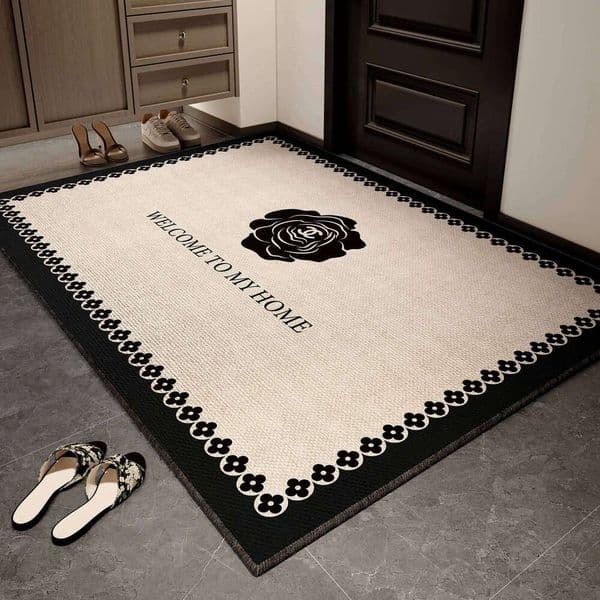 VIKAMA Entry Door Rug Luxury High-End Non-Washable Floor Wipeable Mat Entrance Hall, Doorway, Suitable For Home Decoration 26Y0323