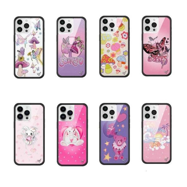 Wildflower 3D WF Mushroom Rabbit New Phone Case for iPhone 17 pro 12 13 14 15 16 Pro Max Plus INS Cartoon Cover Butterfly Elf 26H0323