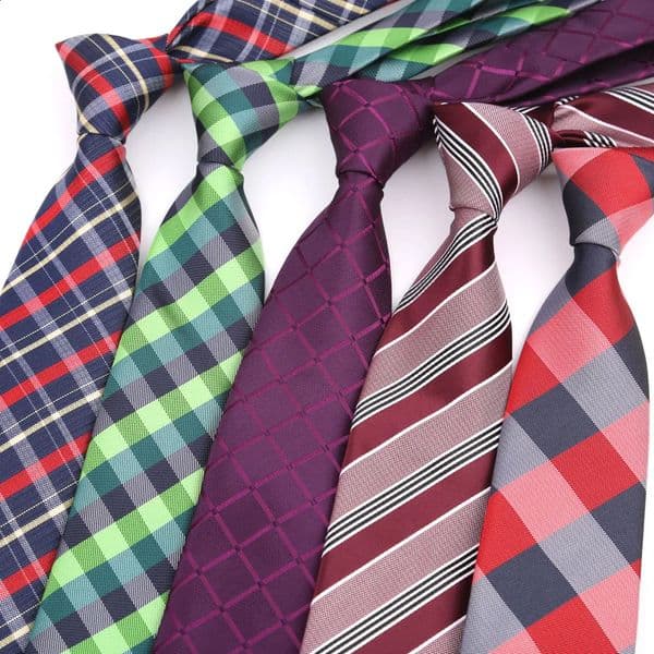 Tie Gravatas Fashion Wholesale Woven 8 cm Striped Necktie Wedding Accessories Blue Man Plaids Fit Group Party Office Neck Ties 260323