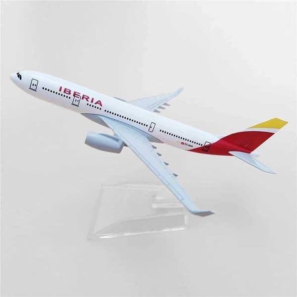 Diecast Metal 1/400 Scale Toys Planes 16cm Spain Iberia Airlines B737 Aircraft Model Planel Airplane Desk Room Decoration L260320 L260323