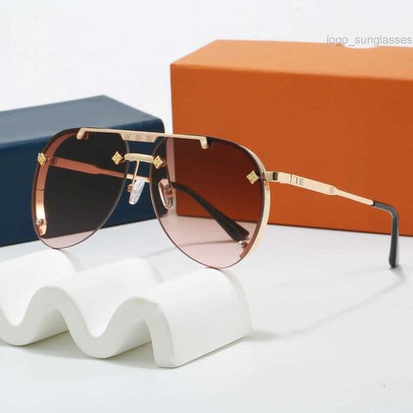 Men Designer Sunglasses Outdoor Shades women fashion Metal Frame Oval luxury Full Frame Sunshade mirror polarized UV400 protection Glasses With box AAAAA 2026