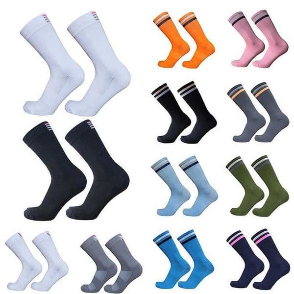 Striped New raph Road Bike Socks Men and Women 2023 Breathable Bike Socks Outdoor Sports Racing Cycling Sock Z260323