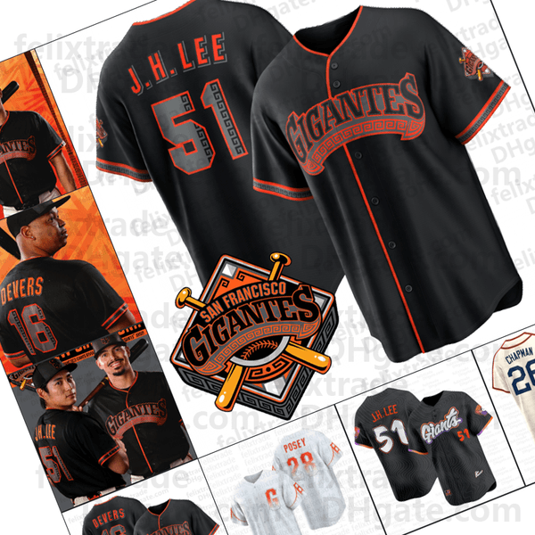 16 Rafael Devers Giant 2026 Black sf giantsjersey Jung Hoo Lee Matt Chapman Luis Arraez Adames Buster Posey Fitzgerald David Villar Harrison Bader custom