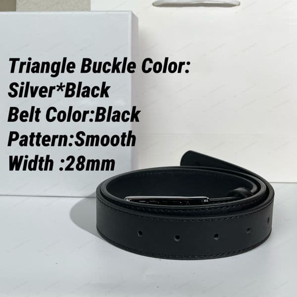 Designer belt belts desginer women mens belt designer belts men belt Genuine Leather Belt Metal Triangle Belt women 28mm Jeans Dresses belts ceinture cintura uomo