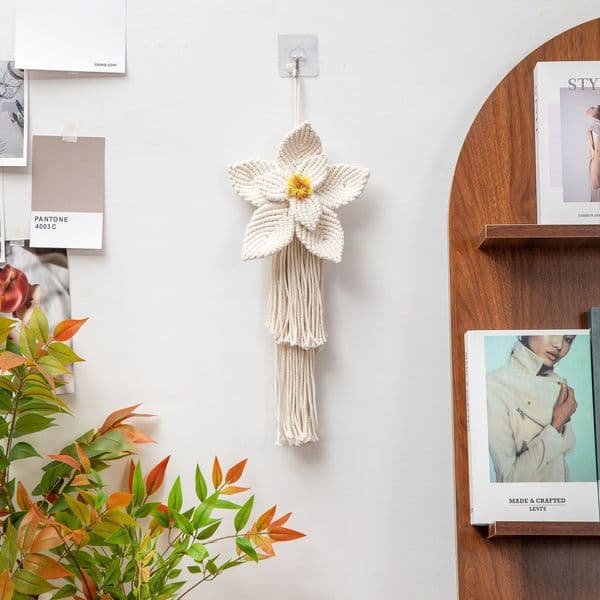 Wall Hanging Woven Tapestry Dream Catcher Boho Home Decor Creative Floral Tapestry Handmade Woven For Home Wall Decor Dreamcatcher