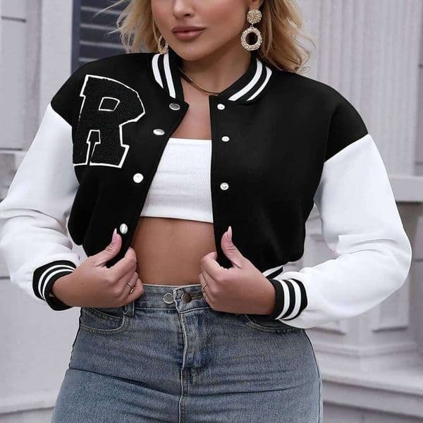 Crop Button Front Spring Autumn Women Thin Jackets Tops Basic Bomber Jacket Long Sleeve Coat Casual O-neck Collar 26W0323