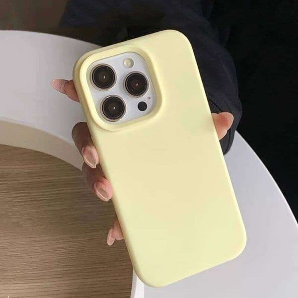 Dopamine-Inspired Silicone Solid Color Simple Fashion Phone Case for iPhone 17 Plus 16 Pro Max 15 14 13 12 11 Back Cover 26H0323