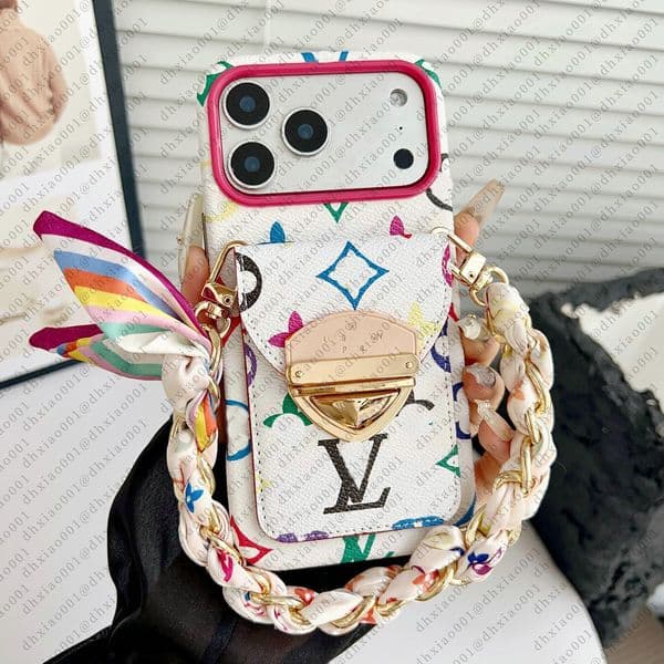 Designer Wallet Phone Case for IPhone 17Pro Max Luxury Leather for iPhone 16promax 15plus Fitted Cases s26 Ultra s25 Plus Fashion Phones Cover with Card Holder