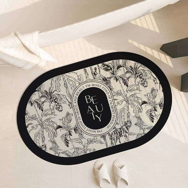 Luxury Bath Mat Foot Anti Slip Bathroom Rug Super Absorbent Quick Dry Floor Mats Room Rugs Toilet Carpet Doormat Washable 26Y0323