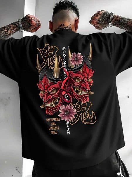 2025 Fashion Mens Summer Ghost Print Soft Comfortable Breathable Round Neck T-shirt Outdoor Street Style Top J260323