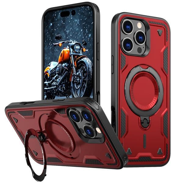 Phone Case For Iphone 17 Air 16 16E 15 14 13 12 11 Pro Plus Max Magnetic Support Charging Military Drop Protection Cover