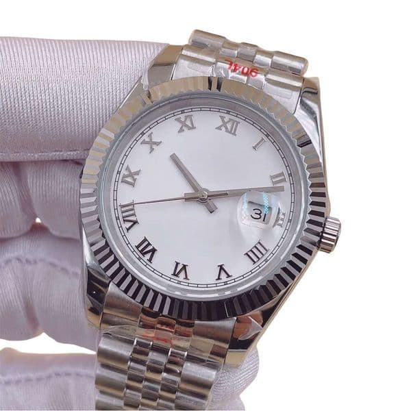 41MM Unique Fluted Bezel Tough Texture Wristwatches Super U1 Upgraded Automatic Mechanical Sapphire Watch Stainless Steel Mens Watches