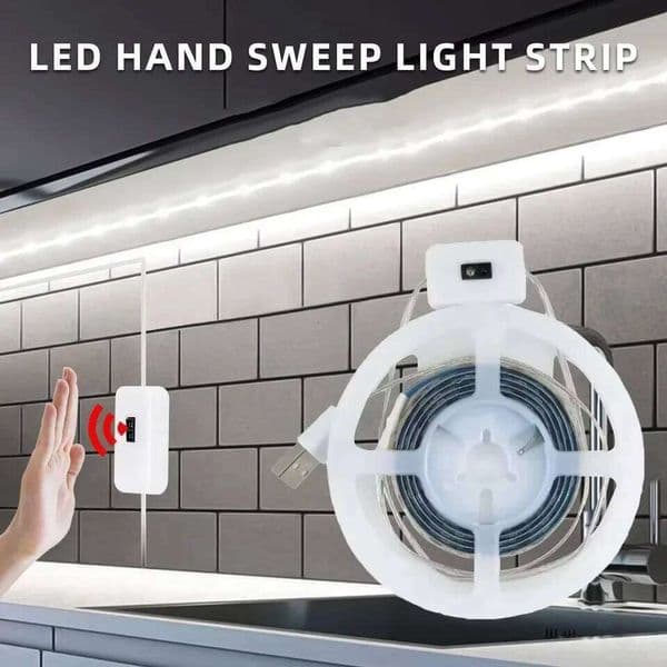 LED Light Strip Smart Dimmer Gesture Sensor Switch Control Easy to install Suitable For Living Room,Cupboard,Bedroom Lighting 26L0323