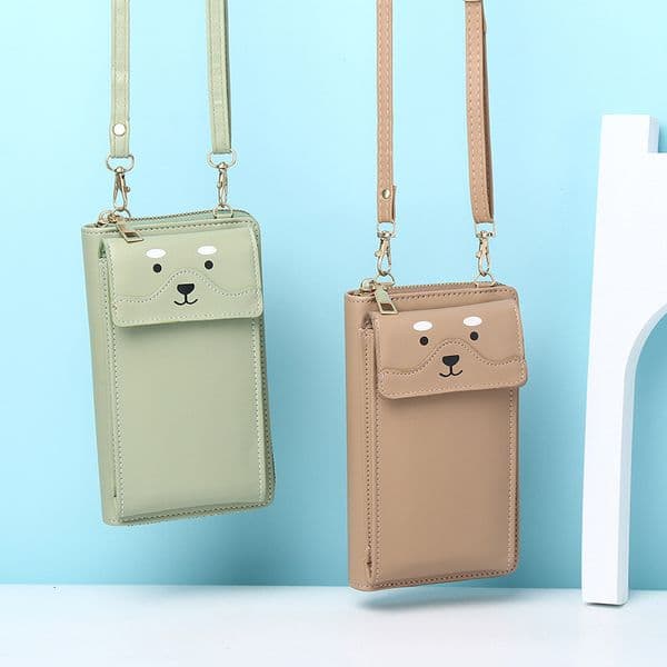 Cross-border bestseller 2025 new model women's mobile phone bag, compact mini crossbody bag, student mobile phone pouch, cartoon coin purse for women 1e9