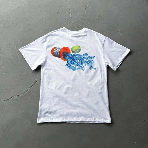 T-shirt Manches Courtes En Coton Imprim British Street Hip Hop Couple Manches Courtes Pour Hommes Et Femmes J260323