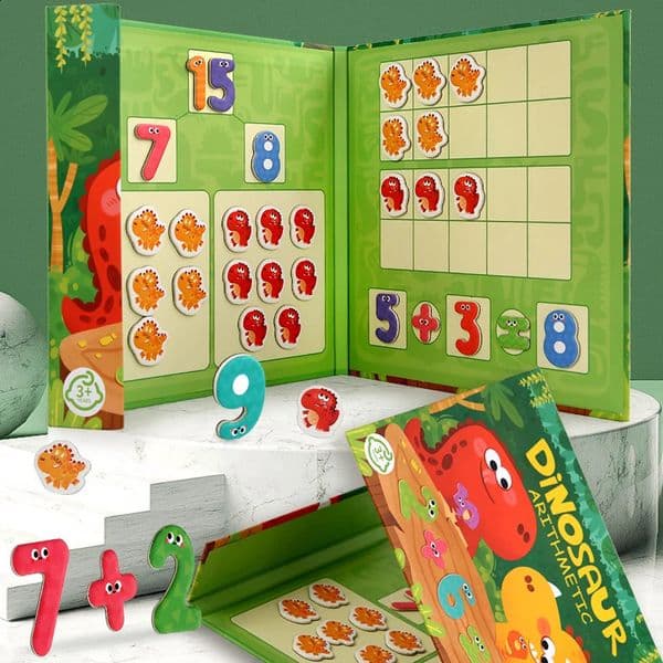 Kids Math Arithmetic Magnetic Stickers Digital Decomposition Arithmetic Montessori Games Baby Early Learning Education Toys 260319
