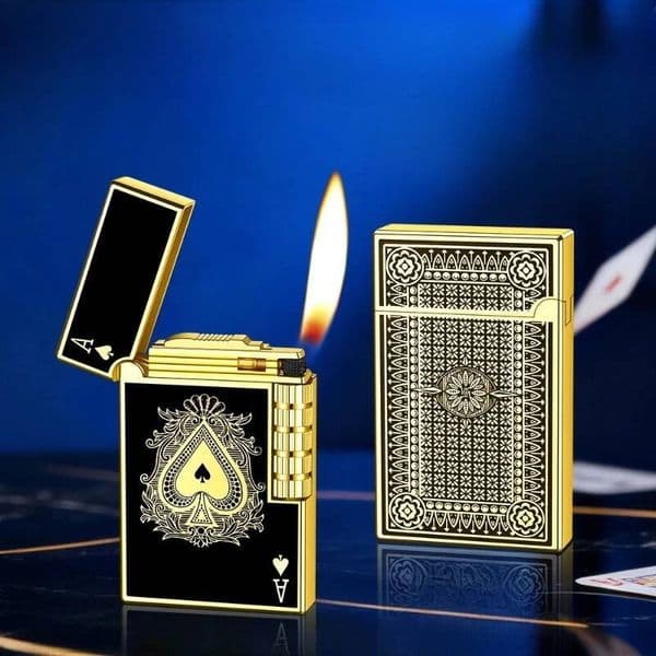New Langsheng Steel Sound Side Sliding Grinding Wheel Inflatable Slant Fire Comes As A High End Gift Lighter For Men