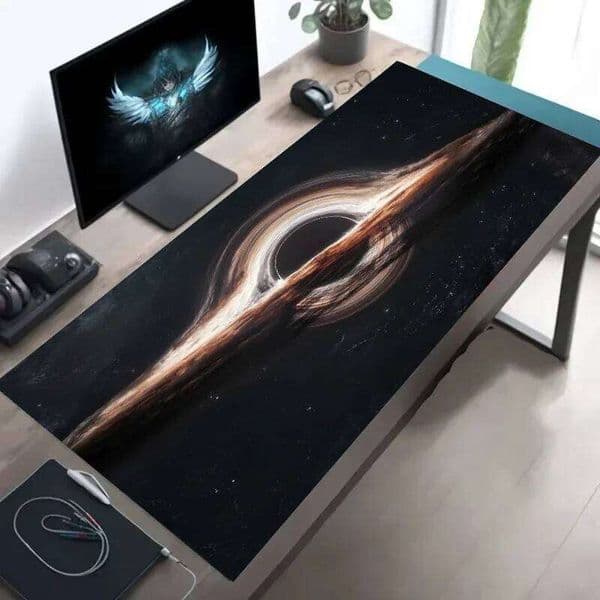 Cosmic Black Hole Mouse Pad 900x400MM Large Computer Office Mini PC Mat XXL Laptop Tablet Gaming Keyboard Desk Accessories 26L0323