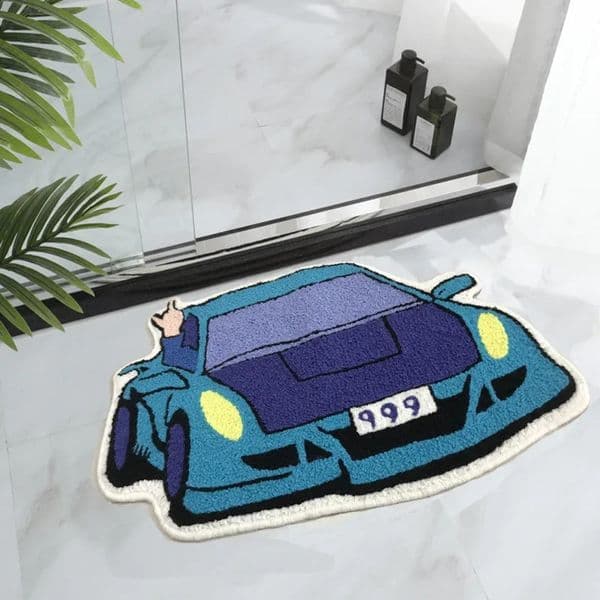 car graphic sheep carpet nonslip decorative floor mat childrens bedroom small entry 260323