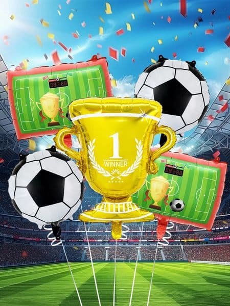 5pcsset Football Party Balloon Set suitable for football matches birthday party decorations footballthemed parties 260323