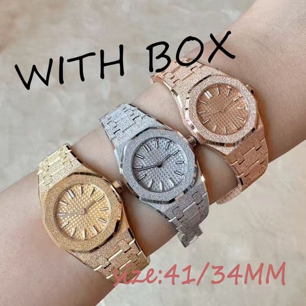 u1 watch Frosted designer watches moissanite watch men 41MM Automatic Mechanical Watch Stainless Steel Sapphire Luminous 34MM women quartz watch Montre de Luxe