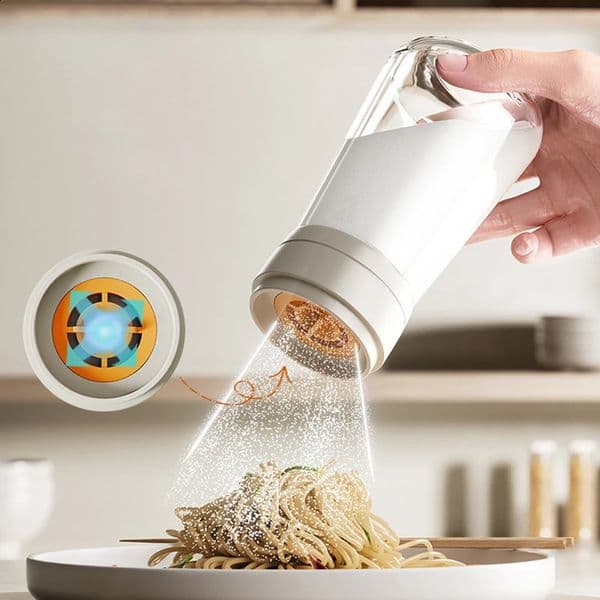 Salt Dispenser No Need Press Salt Tank Glass Sugar Bottle Shaker Canister Kitchen Seasoning Box Moisture-proof Salt Container 260316