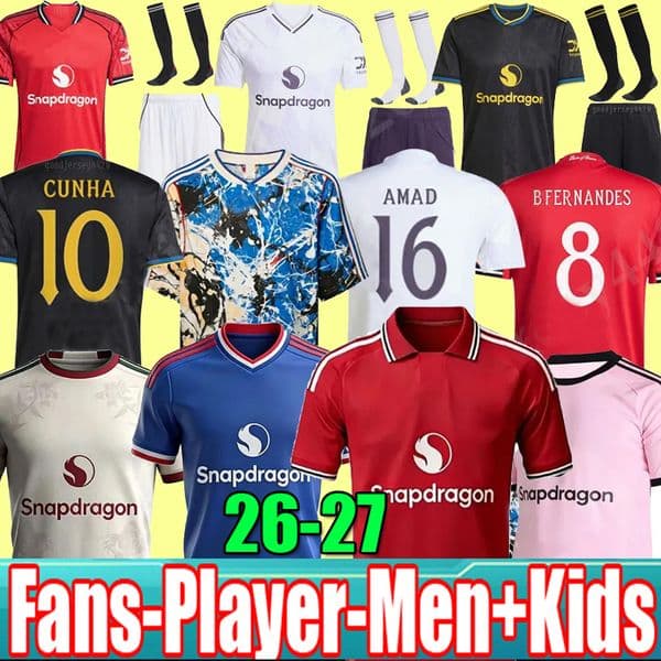 S-4XL 25 26 27 man unite Cunha soccer jerseys SESKO AMAD DE LIGT manchesteers unted B.FERNANDES football shirt 2025 2026 CASEMIRO GARNACHO MAINOO MARTINEZ HOJLUND