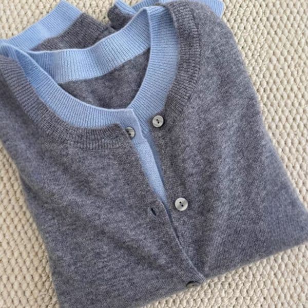 Polo Designer Hoodie Color-block Sweater For Women Autumn And Winter Layered Knit Cardigan Slim Fit Fake Two-piece Designer T-shirt Base Shirt Coat