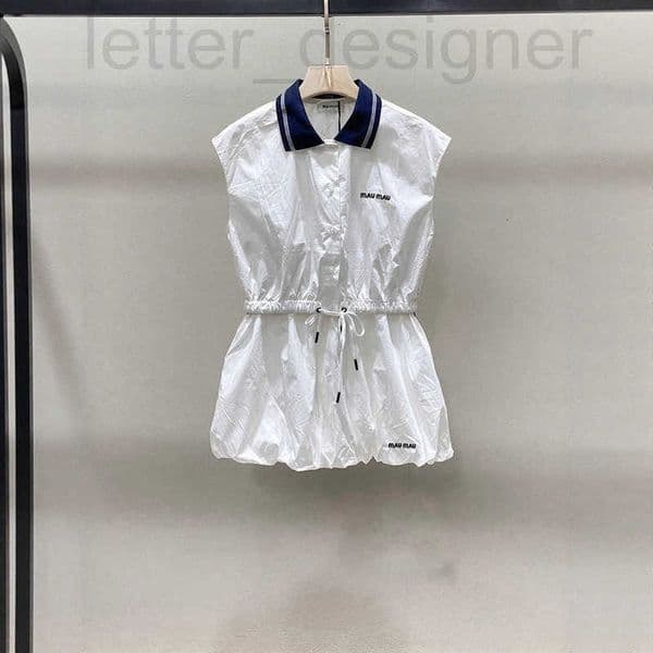 Women's Tracksuits Designer Clothing College Style Color-Block Sleeveless Top and Bud Skirt Two-Piece Set KCGX