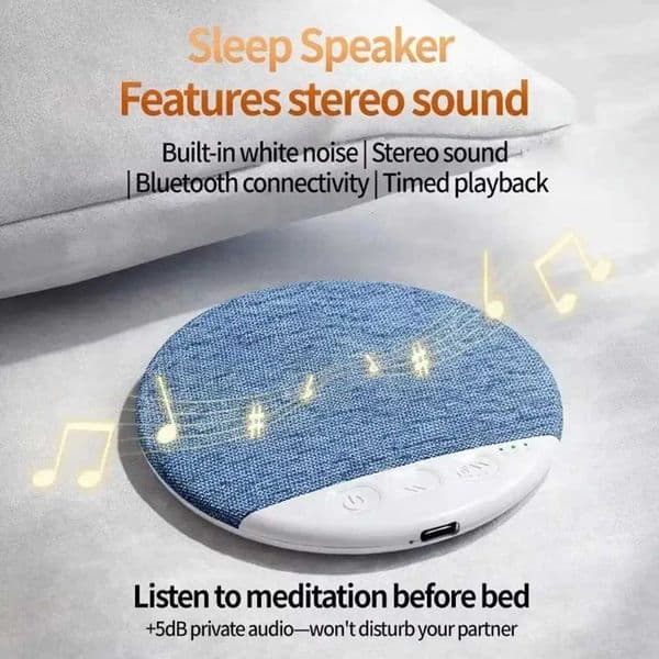 Bedroom Pillow Speaker Bluetooth 54 Under Pillow Sound Machine With White Noise Support 30/60/90 Min Timers HiFi Stereo Sound X260323