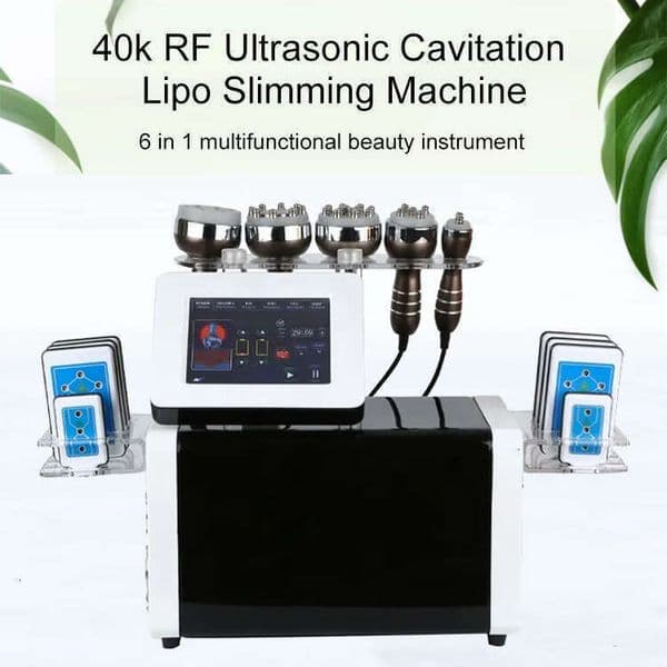 CE Approved Ultrasonic Cavitation System No Risk Effective Weight Loss Body Slimming 6 In 1 RF Vacuum Lipolaser Skin Tightening Liposuction Machin
