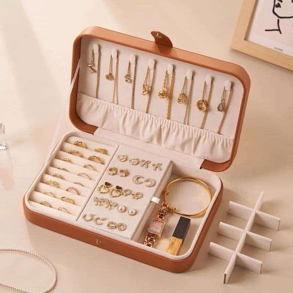 Light luxury new necklace ring stud earrings exquisite simple high-end jewelry storage box 26Y0323