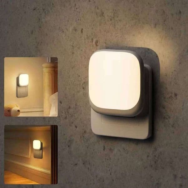1/2pcs LED Light, with Sensor, 0.5W Plug-in Suitable for Adults, 2700K Warm White Night Light 26H0323