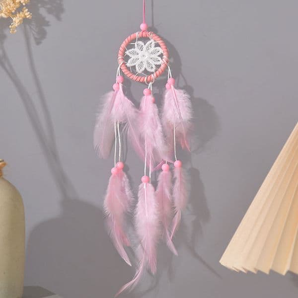 Wall Hanging Woven Tapestry Dream Catcher Boho Home Decor Hanging Ornament Wind Chime Craft Feather Pendant Dreamcatcher