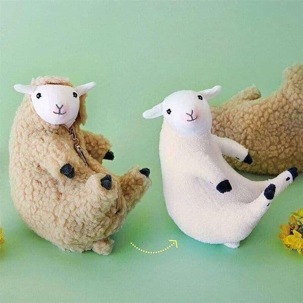 15CM Simulation Lamb Sleep Soothing Lovely Sheep Alpaca Doll Soft Plush With Detachable Clothes Kids Toy Gifts 26W0323