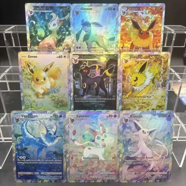 Cards Espeon Jolteon Self Made Card Game Card Toy L260323