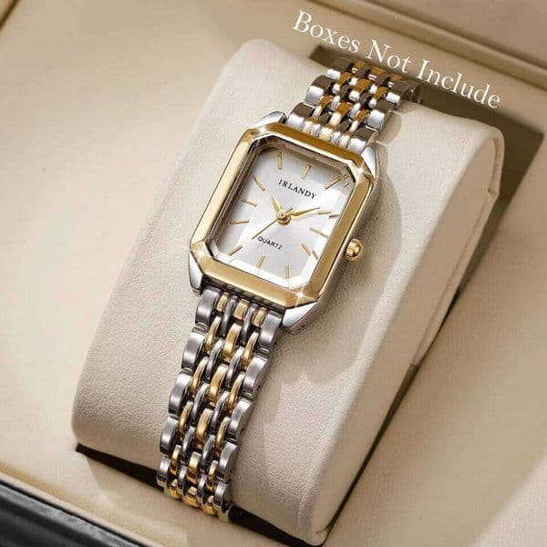 Fashion Rectangle Women Watches Steel Strap Ladies Quartz Wrist Watch Reloj Mujer Girls Clock GiftWithout Box 26Y0323