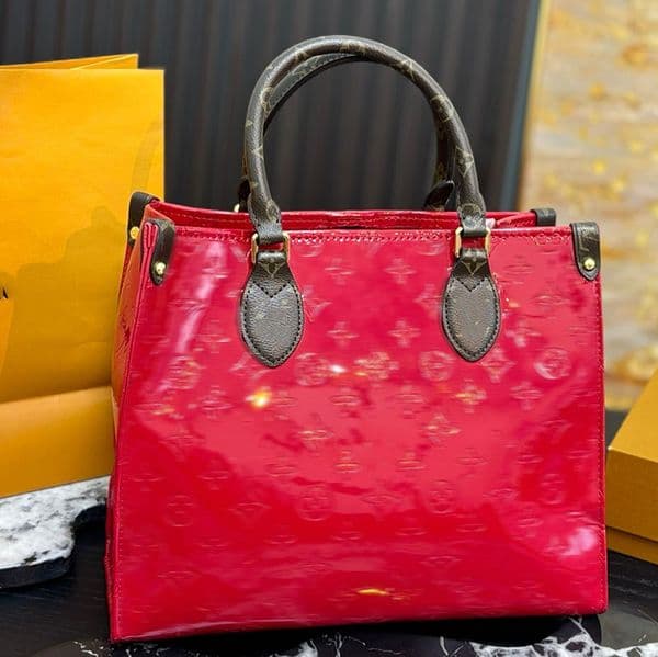 26ss patent Leather Women Luxurys Designers Bags Leather Totes Handbag Wallets Bag Messenger Purse Card Holder pouch Laptop Bag Messenger Bag 32cm