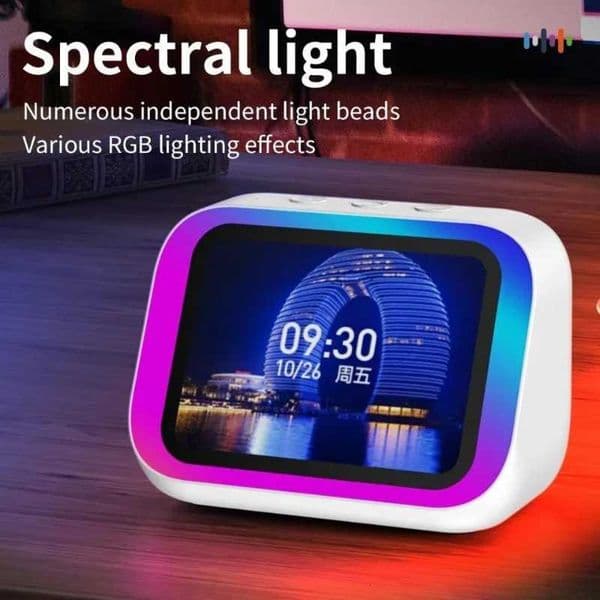 TF26pro AI Smart Bluetooth Speaker with Large RGB Screen Weather Forecast Digital Alarm Clock Voice Control High-Fidelity Sound X260323