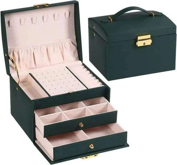 Drawer Box Velvet Ring Bracelet Earrings Jewelry Boxes Organizer Necklace Display Stand Accessories Separator Storage 26Y0323