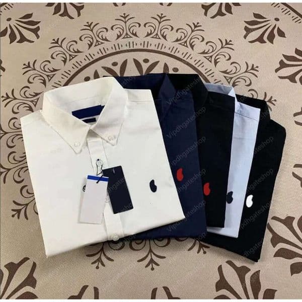 Men's Business Shirts Designer Casual Dress Shirt Long Sleeved Shirt Solid Color Polo Shirt Fashionable Breathable Comfortable Spring And Autumn Clothes Top
