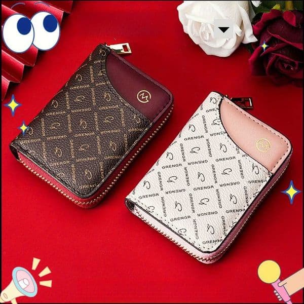 European and American Fashion Accordion Small Card Holder Womens ID Card Bag Large Capacity Multi-Card Slot Anti-Theft Coin Pur H260323