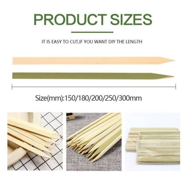 Disposable eco-friendly bamboo skewers, healthy Korean-style barbecue skewers