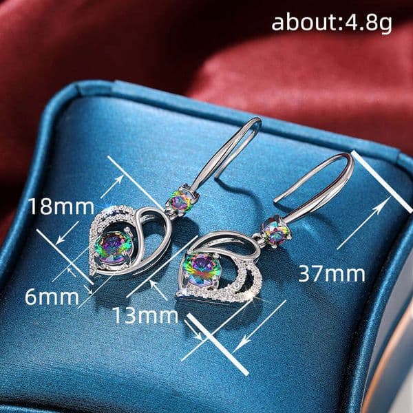 Fashion and Wish new popular heart-shaped Korean-style elegant women's earrings direct from the manufacturer