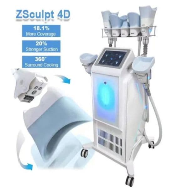 Clatuu Alpha 360 Surrounded Cooling Cryolipolyse Cryotherapy 7 Treated Cups Criolipolisis Slimming Machine