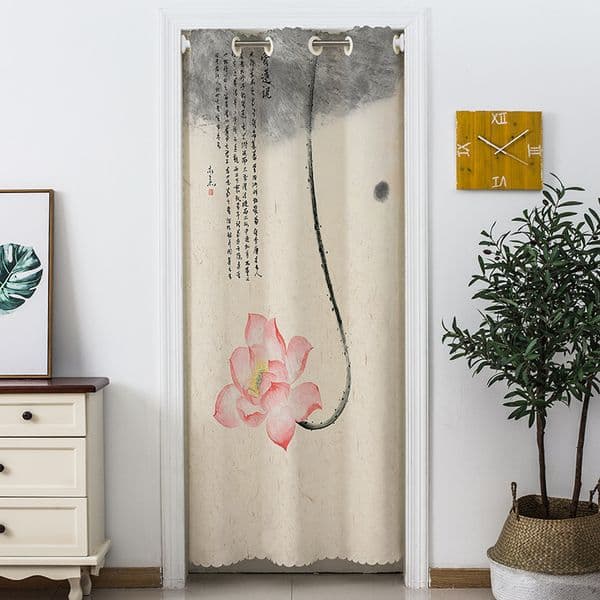 Fabric curtains for bedrooms, home use, no drilling required, partition curtains, winter windproof curtains, kitchen and toilet curtains. 9CTQ01
